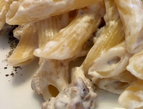 PENNE PANNA E TARTUFO – Penne with cream sauce and truffle